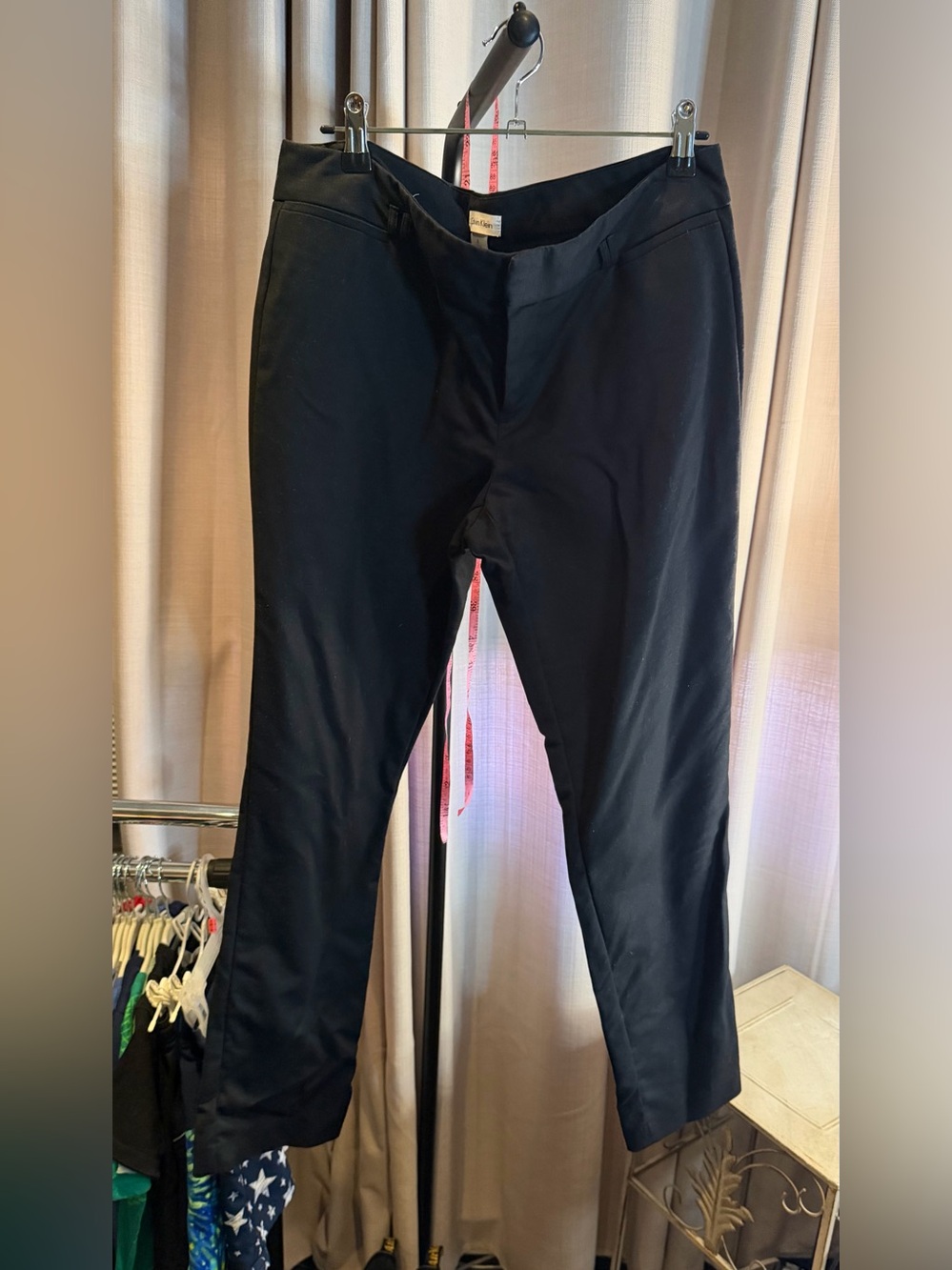 Calvin Klein Black Straight-Leg Women's Pants